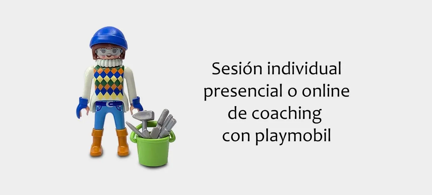 Sesión individual presencial u online de coaching con Playmobil