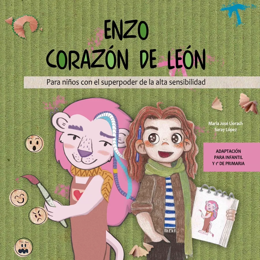 Portada del cuento Enzo Corazón de León, versión infantil y 1º de primaria