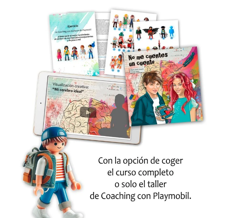 Con la opción de coger el curso completo o solo el taller de Coaching con Playmobil