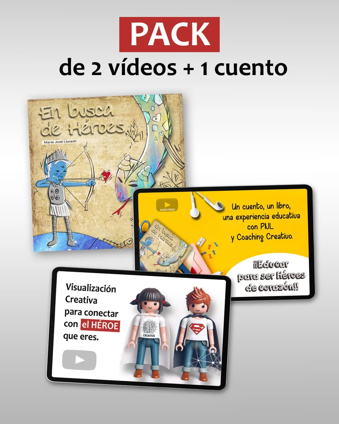 PACK 2 vídeos + 1 cuento